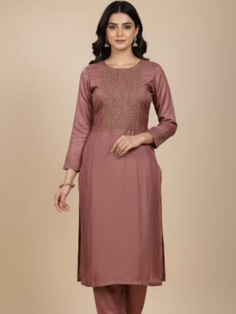 Vichitra silk - Onion Pink